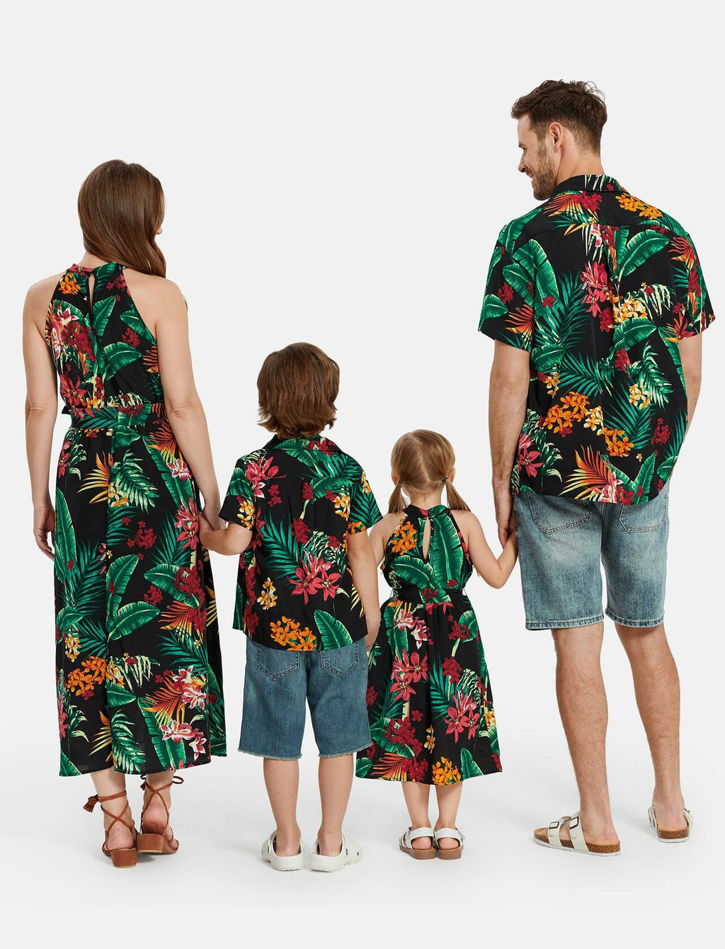 PATPAT Baby Girl Tropical Floral Romper Dress Green Size 12-18M
