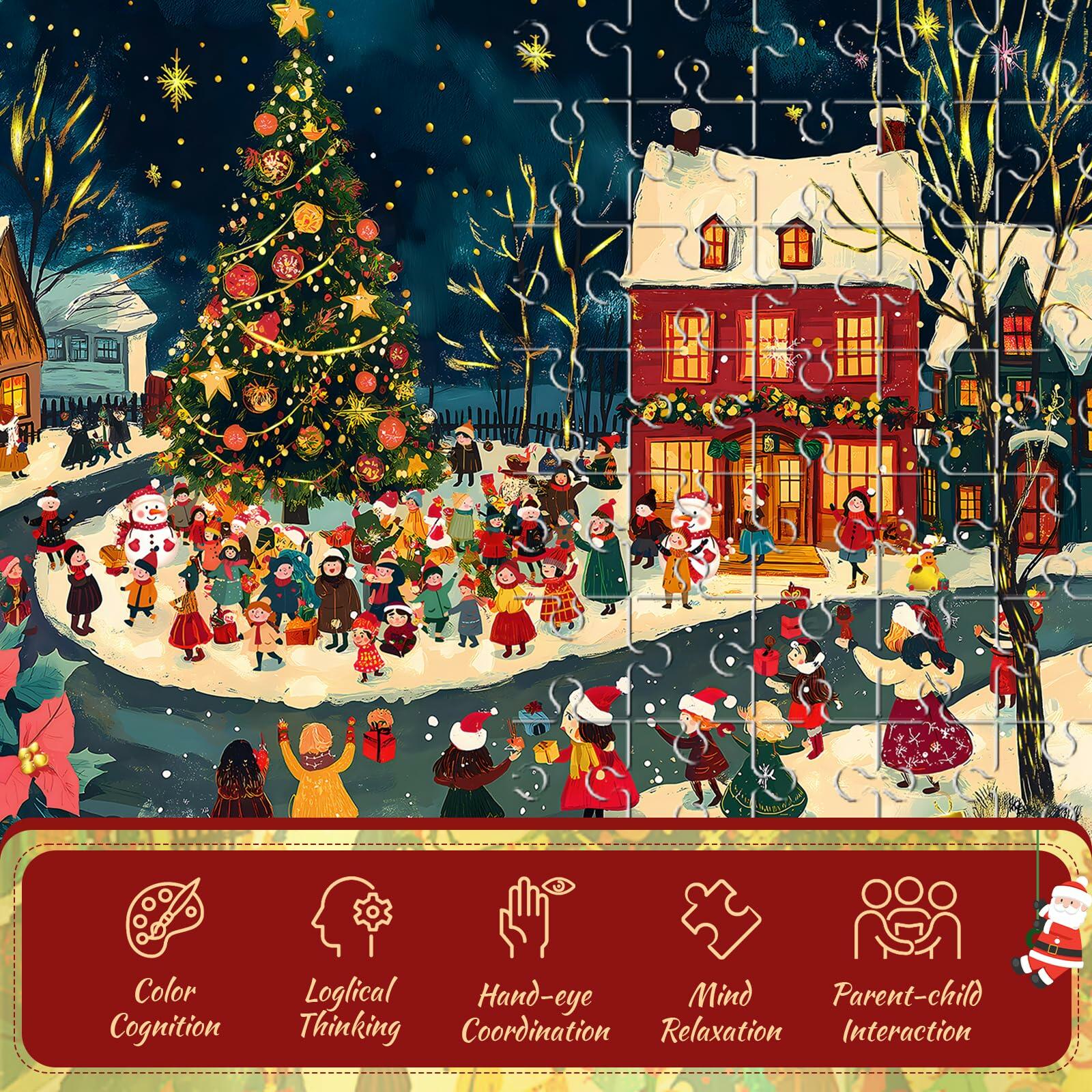 Cabtnca Puzzle Advent Calendar 2024 Christmas Countdown 1008 Pieces