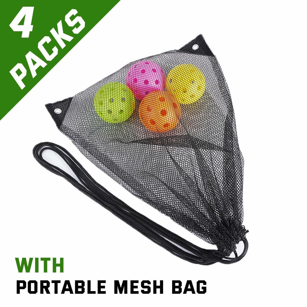 U-pick Pickleball Balls 40 Holes Outdoor Durable High Elasticity 4 Pack Multi