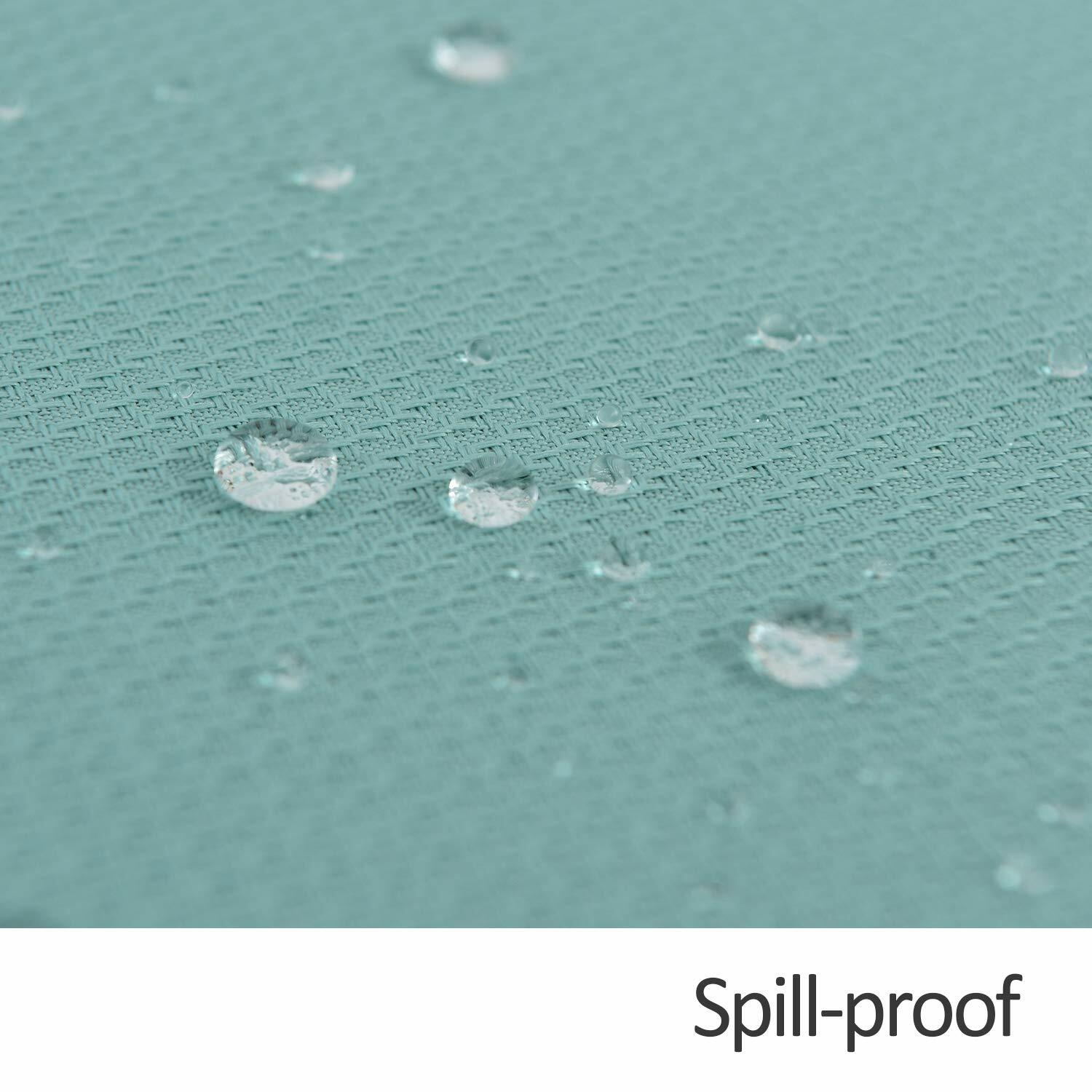 maxmill Jacquard Waterproof Spillproof Tablecloth 60x60 Turquoise