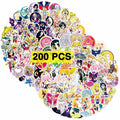 Babymiu Anime Moon Stickers 200 Pcs Vinyl Decals Party Supplies BA189