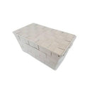 Unbranded PlaygroundWoven Storage Basket Beige Gray Woven 9x5.5x4.5in