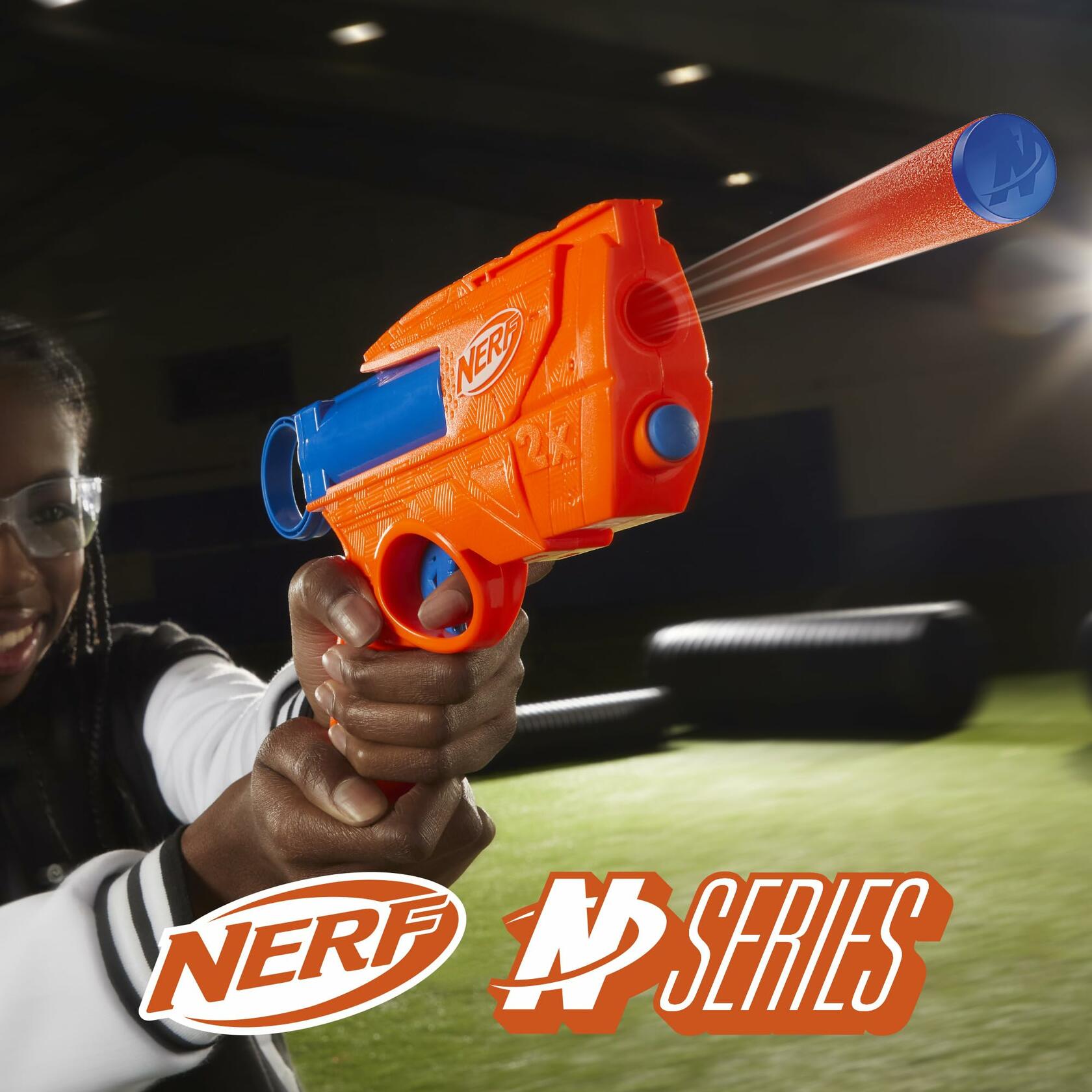 Nerf N Series Ward Blaster with 2 N1 Darts Kids Outdoor Game Ages 8+