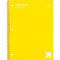 Up&up™ Wide Ruled 1 Subject Spiral Notebook Yellow 7.5x10.5 70 Pages