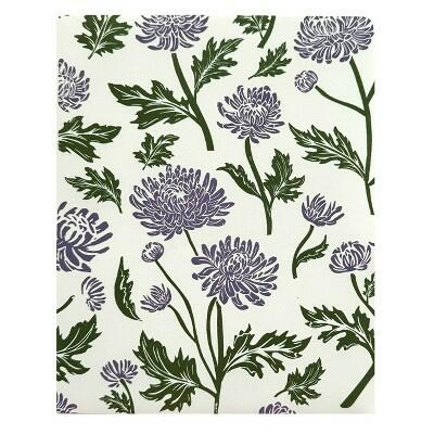 Decomposition Book 2 Pocket Plastic Folder Chrysanthemums School Supplies. Two