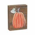 [Like New] Collins Painting Mini Fall Wood Block Sign Tall Pumpkin Rustic Decor