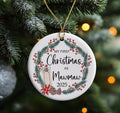 AnhTram97 My First Christmas As Mawmaw 2025 Ornament Ceramic White Both Sides