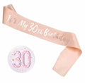 COLORFUL BLING Birthday Girl Satin Ribbon Button Pins Party Supplies