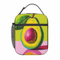 cromcu Avocado Insulated Lunch Box Pink Reusable Cooler 1.37L Polyester