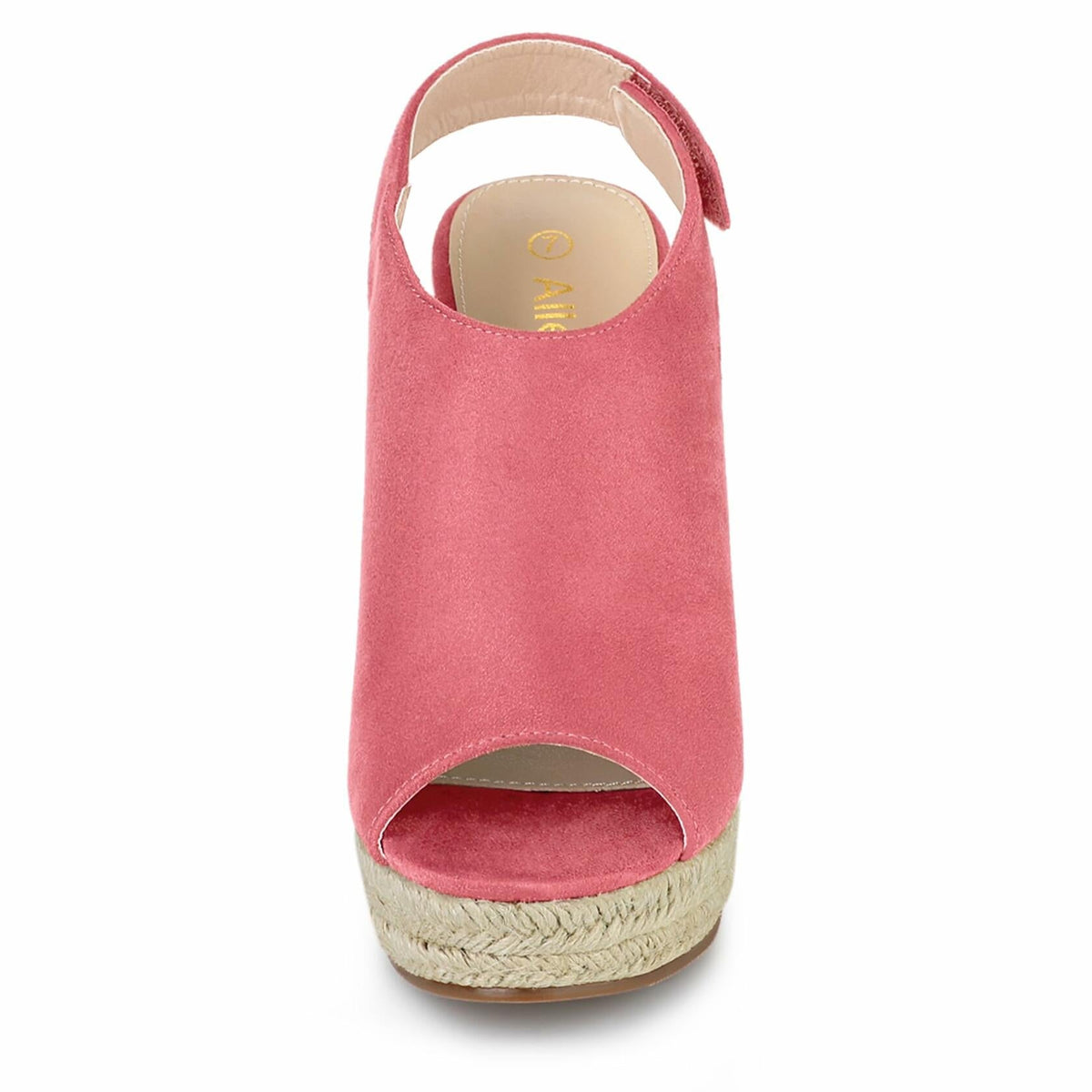Allegra K Women's Espadrille Platform Wedges Sandals Watermelon Red Size 5.5