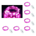 CYLAPEX 6 Pack Pink Fairy Lights String Battery Operated 3.3ft 20 LEDs