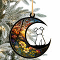 LOVELYPOD Dog Ornament Suncatcher Memorial Gift White 4 Inch