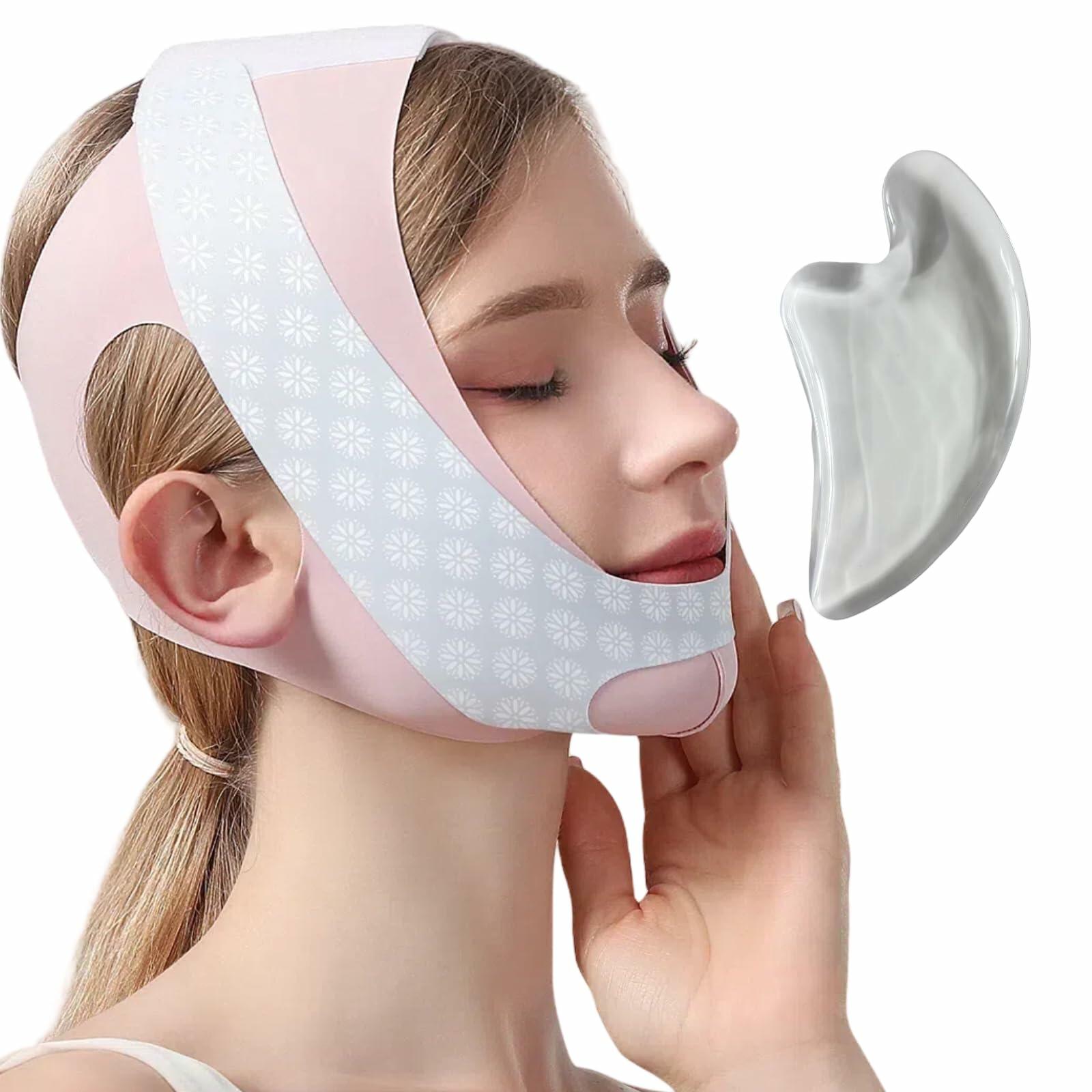 Reusable V Line Face Lifting Strap Jawline Shaper Sleeping Mask Women L