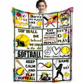Soccer Blanket Ultra Soft Flannel Throw 80"x60" Bed Couch Sofa All Seasons