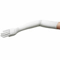 ZaZa Bridal 23.5" Long Shiny Stretch Satin Dress Gloves Opera Length-White