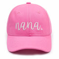KOLWOVEN Nana Baseball Hat Adjustable Cap Women Pink One Size