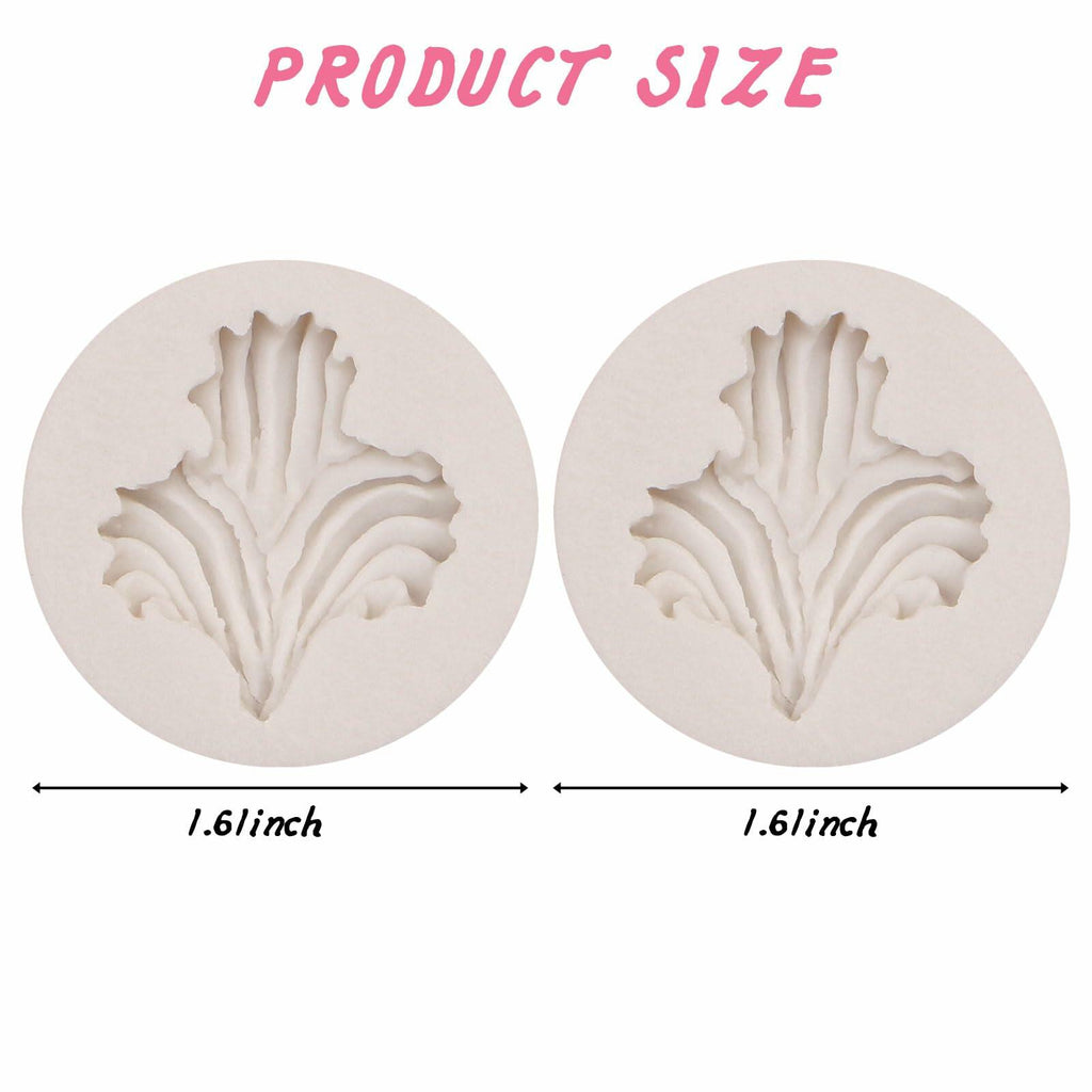 Heart Shaped Silicone Chocolate Mold Rose Flower Fondant Cake Decor 2pc