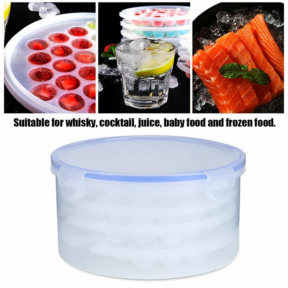 MOUMOUTEN Ice Ball Maker Silicone Sphere Tray w Lid Funnel for Whiskey