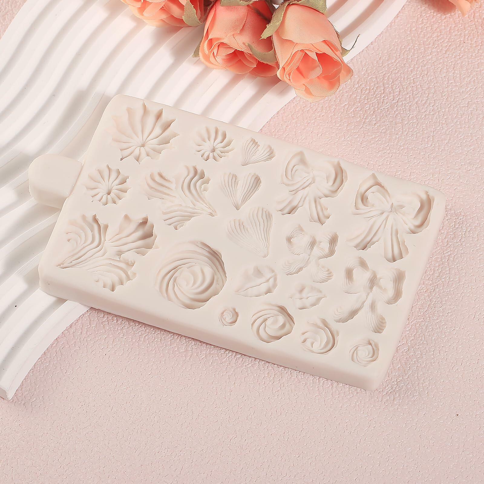 ICNYEKl Hemp Rope Fondant Mold Bohemian Tassel Silicone Cake Baking Decor