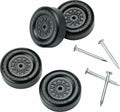 Official Pinewood Derby Wheels and Axles Black 4pcs Set Racing Parts