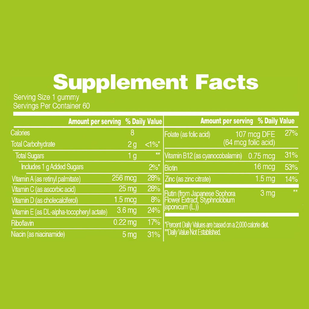 FREEYU Kids Immunity Multivitamin Gummies B12 Zinc Vitamin C 60ct