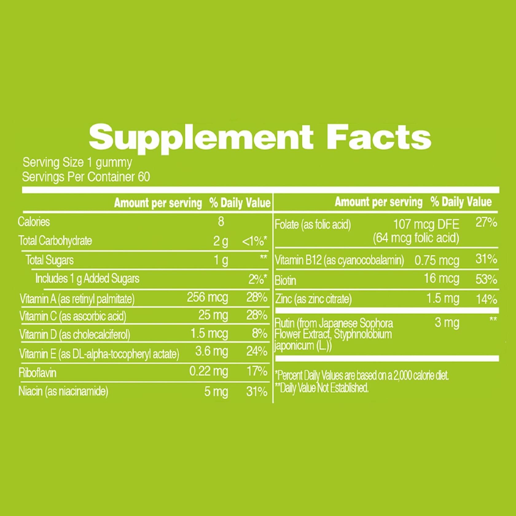FREEYU Kids Immunity Multivitamin Gummies B12 Zinc Vitamin C 60ct