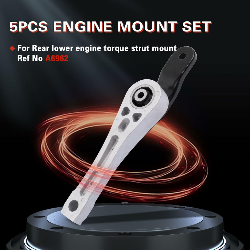 QRYIPPDM Engine Motor Mount Set for Ford Focus 2.0L Auto 2000-2004