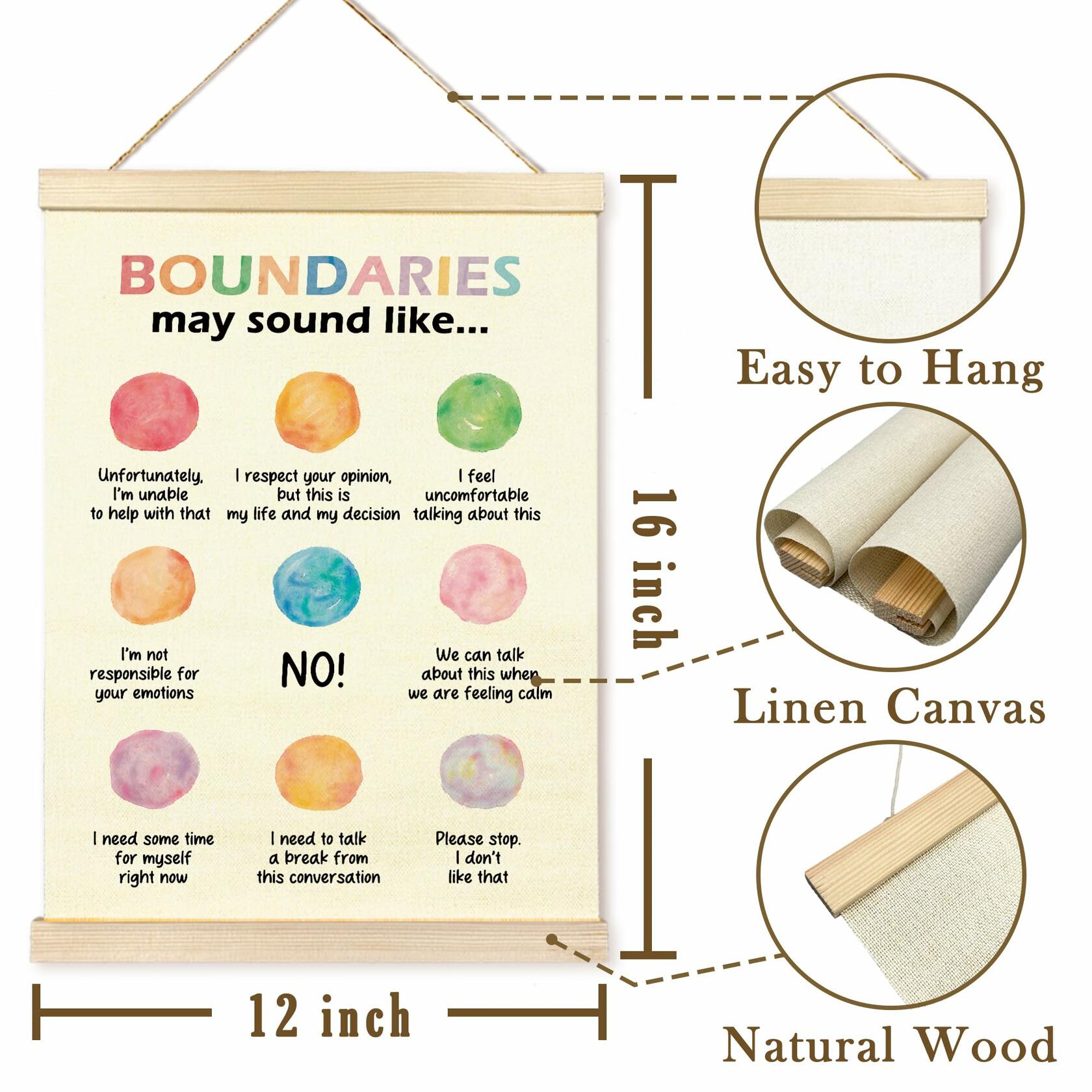 TAEDIN Mental Health Wall Art Poster Hanger Frame School Psychologist