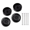 SeDeplacer Polished Axles & Prepped Wheels Kit 4Pcs Axles 4Pcs Wheels