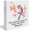 SOFEGY Inspirational Desk Decor Motivational Quote Wood Block Plaque 5x5 Inch