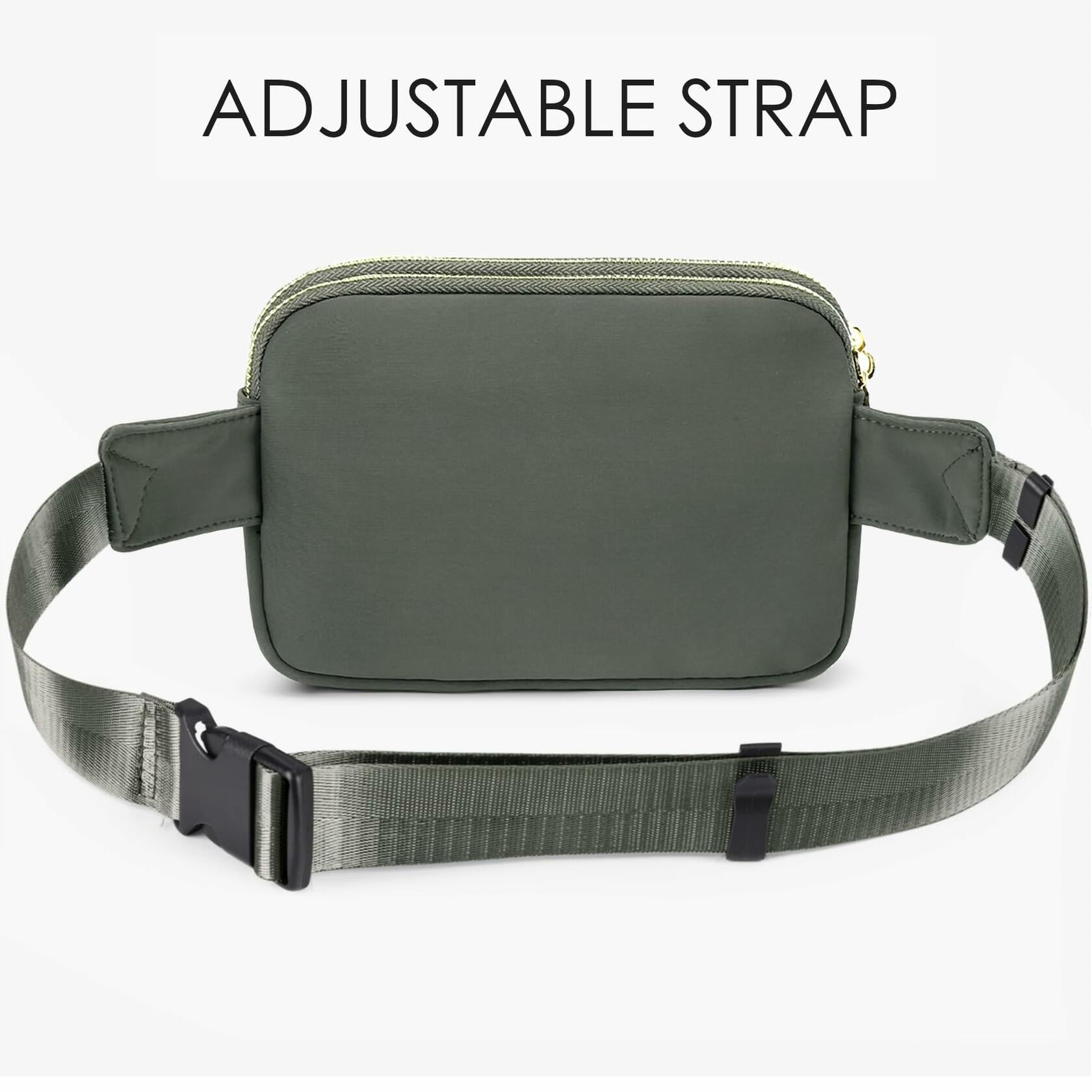 ZORFIN Fanny Pack Crossbody Belt Bag Adjustable Strap Brown One Size