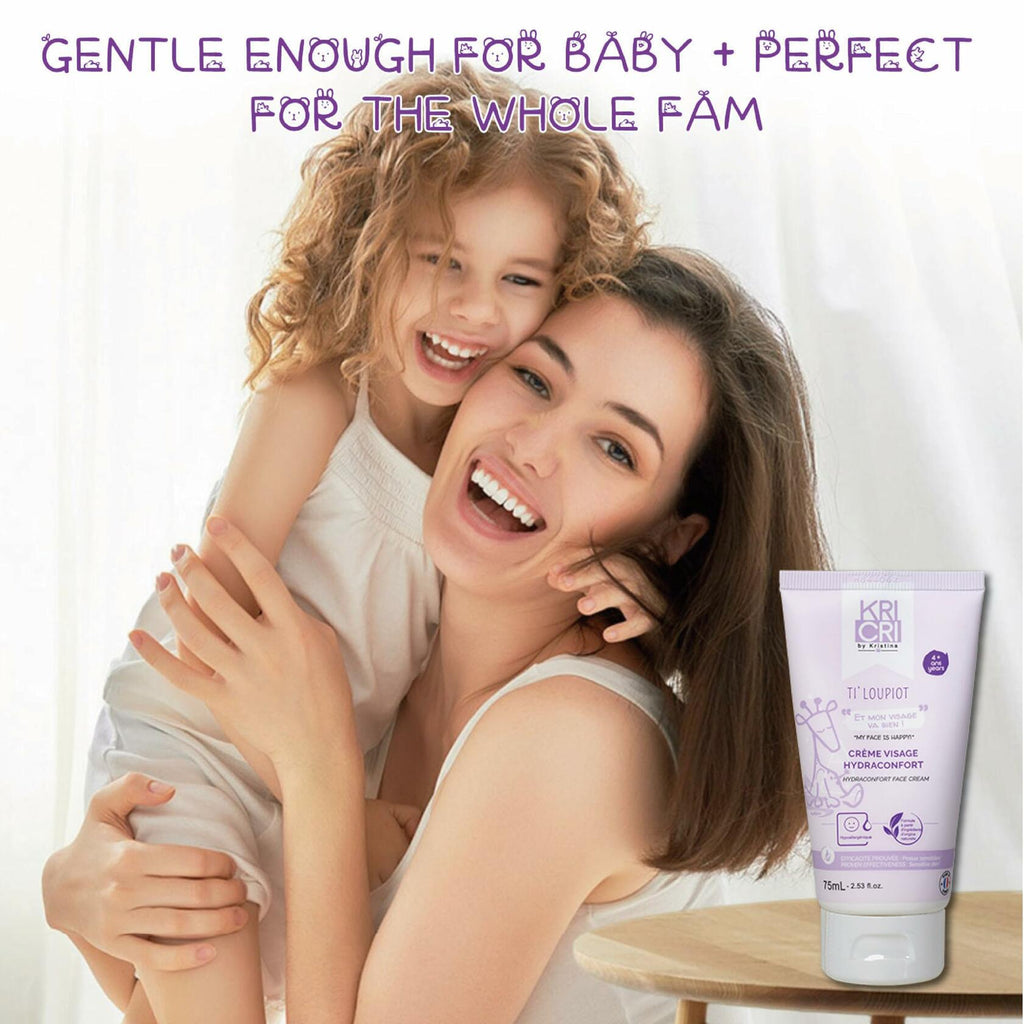 Kricri Children Face Moisturizer Plant Based for Dry Sensitive Skin