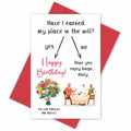 BINVASDS Funny Birthday Card for Mom Grandma Women 50th-90th Age Humor White
