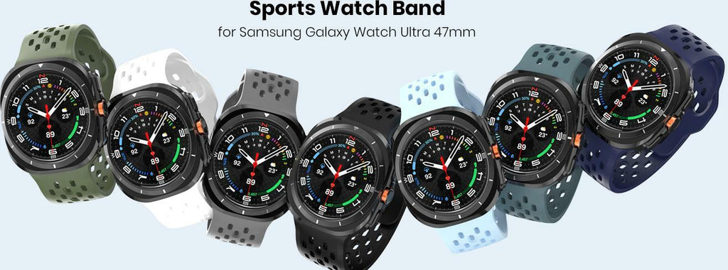 3 Pack Silicone Sport Band for Samsung Galaxy Watch Ultra 47mm