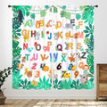Lnepty Kids Alphabet ABC Curtains Woodland Animal Nursery 2pcs 42x45
