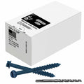 Grrrgooo 1/4 x 1-1/4 Concrete Screws Slotted Hex Washer Head 100pcs