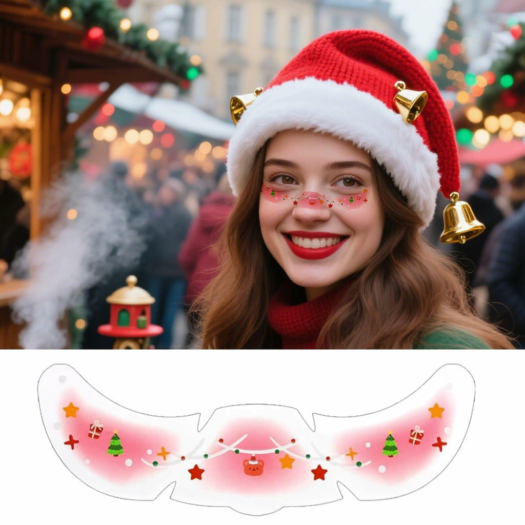 Halloween Glitter Freckle Makeup Patches 8pcs Waterproof Temporary Tattoos