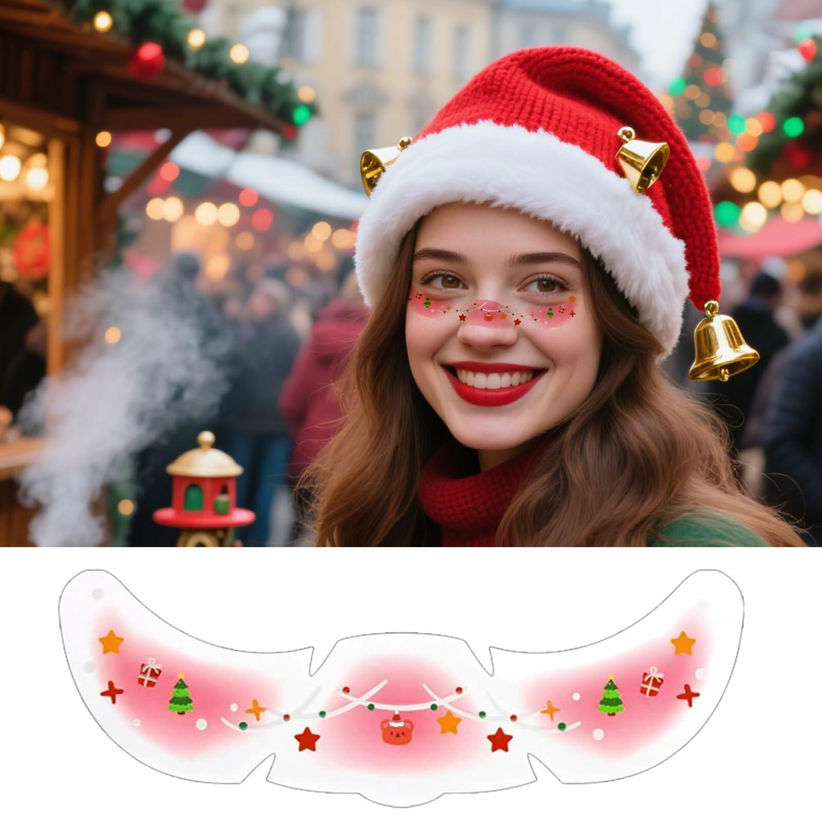 Halloween Glitter Freckle Makeup Patches 8pcs Waterproof Temporary Tattoos