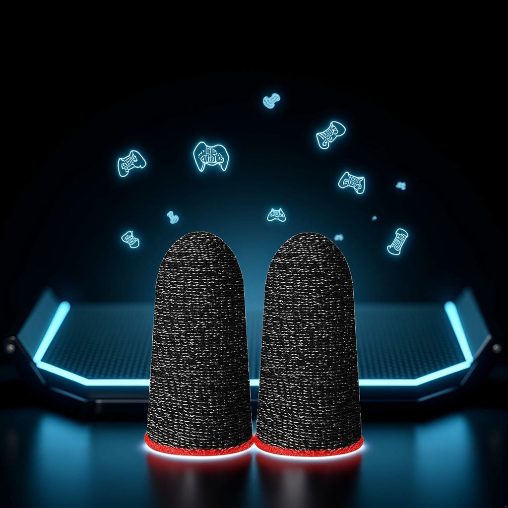 Galepromot 6pcs Gaming Finger Sleeves Anti-Slip Mobile Game Thumb Gloves