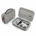 LiweiNova Portable PU Leather Case for DJI Neo Fly More Combo Black