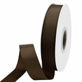 LEEQE Brown Grosgrain Ribbon 1in x 50yd Silk Gift Wrap Crafts