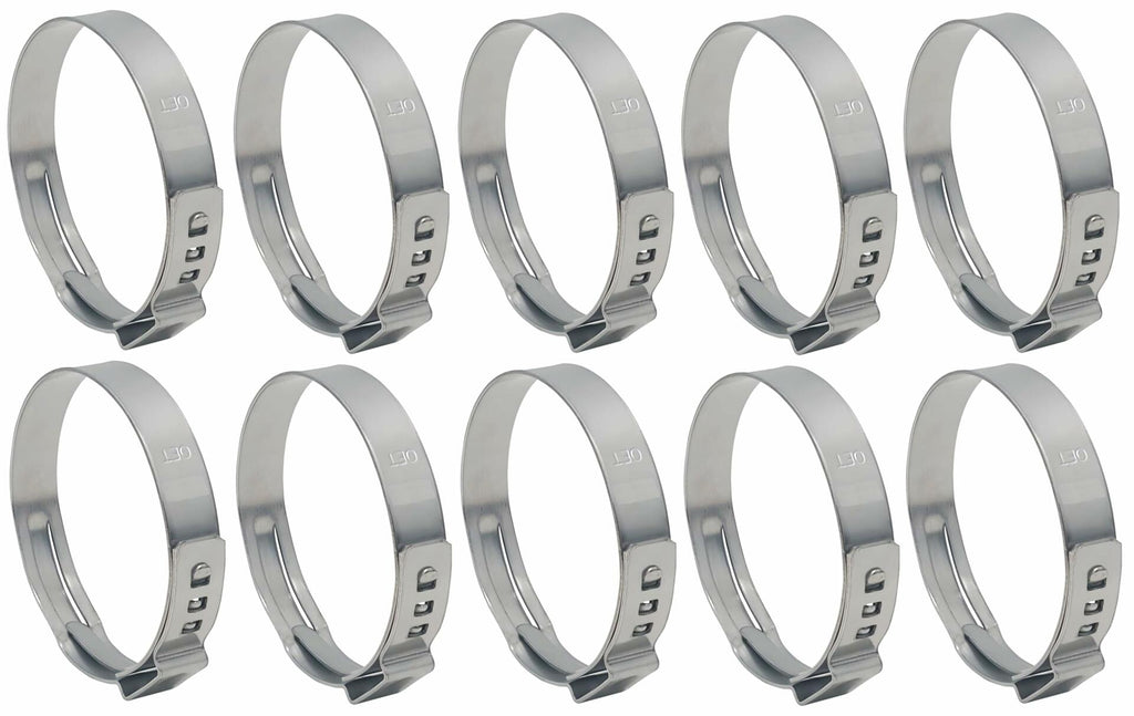 OCS Parts Oetiker Ear Clamps 167 Series 304 Stainless Steel 38.5mm 10 Pack