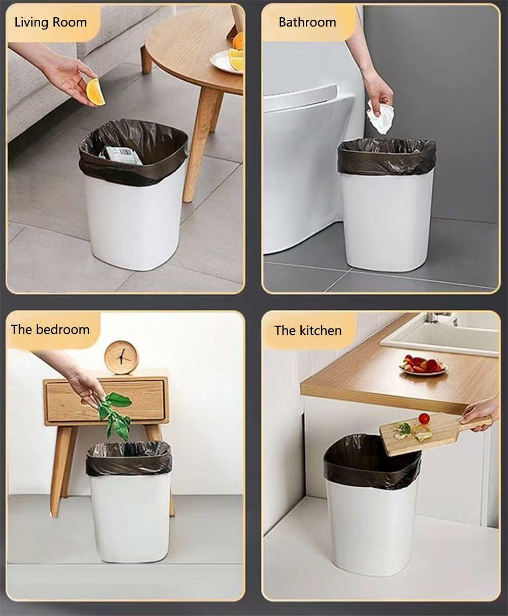 Diyalor 2.6 Gallon Small Black Trash Bags 60 Count Bathroom Kitchen Office