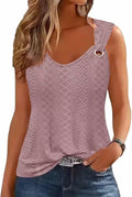 Yuaelria American Flag Star Baseball Tank Vest Pink Size L