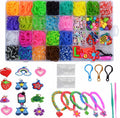 YUSLROB Rubber Band Bracelet Making Kit 2000+ Multi-Color Bands Kids