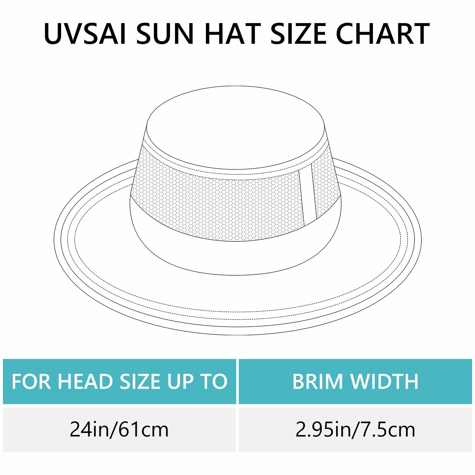 UVSAI UPF 50+ Bucket Sun Hat Laser Mesh Cooling Adjustable Black