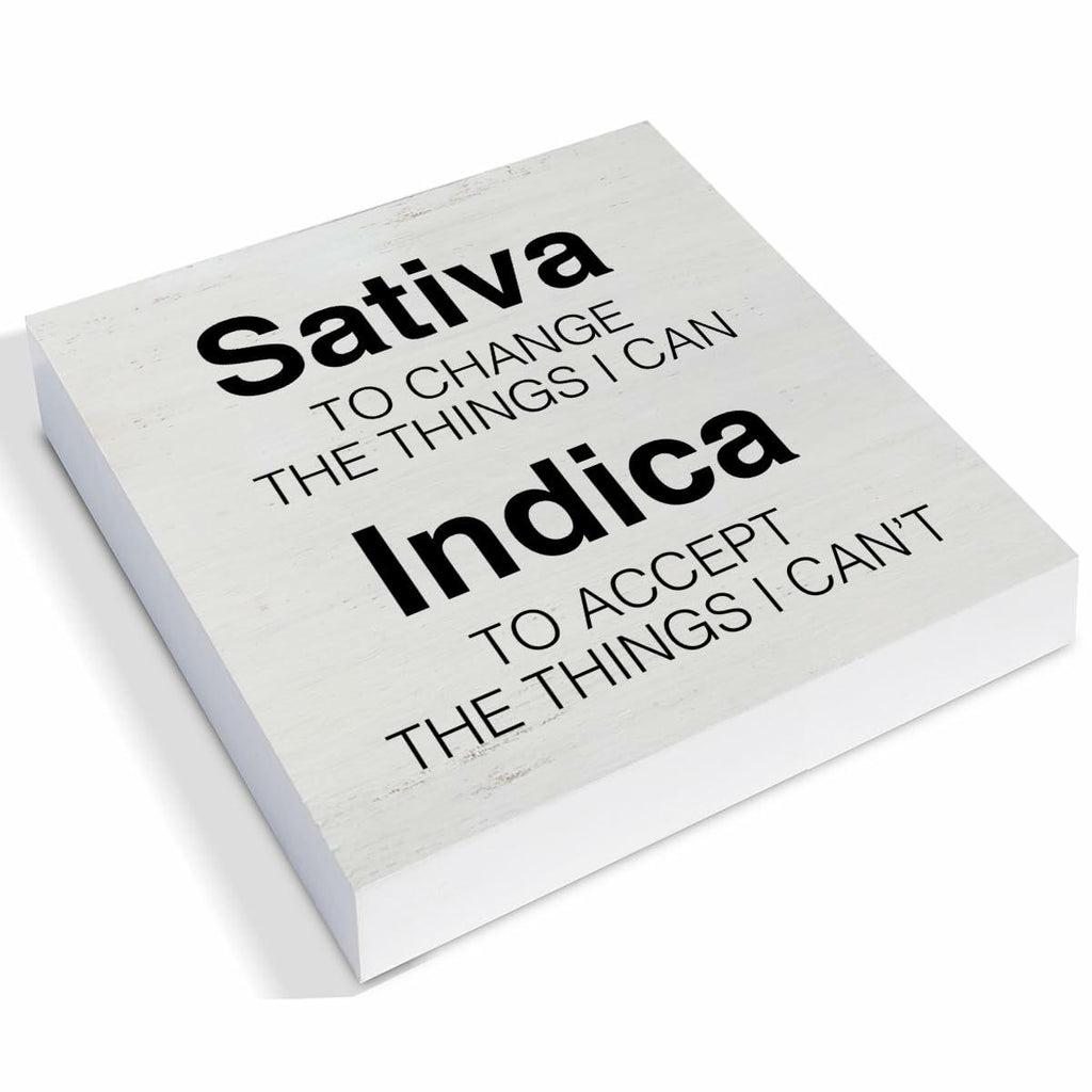 GTGIC Office Desk Sign Motivational Funny Wood Decor Multicolor 5x5 Inches