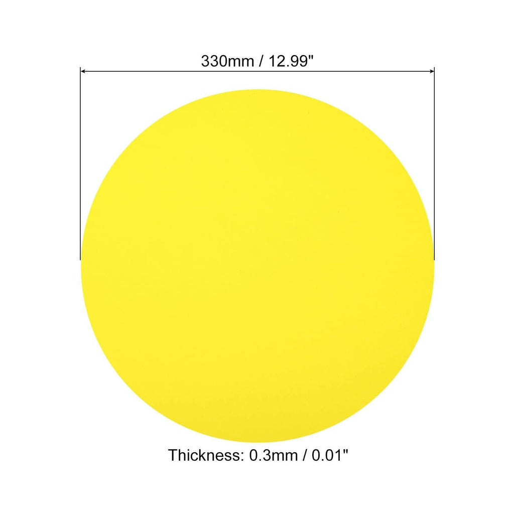 PATIKIL 13-inch Round Cardboard Paper Circles 40 Pcs Yellow DIY Crafts
