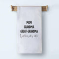 XUISWELL Grandma Gifts Kitchen Towels Great Grandma 16x24 Inch