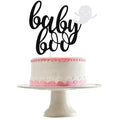 LeeSky Baby Boo Halloween Ghost Cake Topper Black Glitter Paper